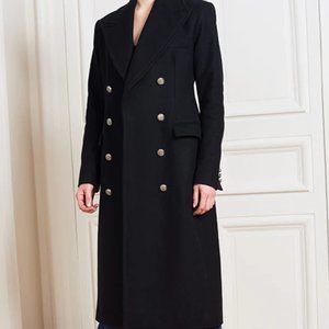 Faith Connexion BLACK TAILORED WOOL COAT, buttons need to be fixed!